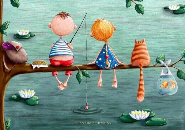 друзья - детское, дружба, животные - оригинал