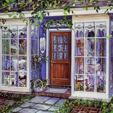 Схема вышивки «магазинчик»