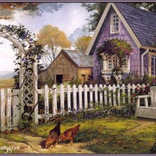 Схема вышивки «уютный дом»