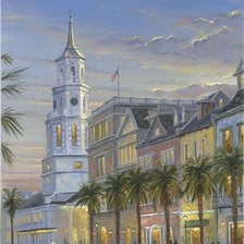 Схема вышивки «южный город»