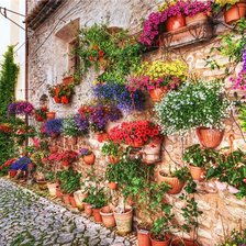 Схема вышивки «цветник»