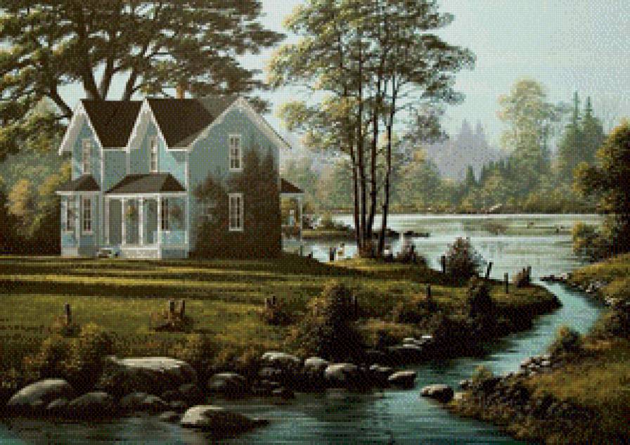 дом у реки - предпросмотр