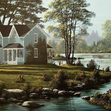 дом у реки