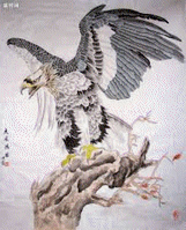 №818121 - птицы, китай. живопись - предпросмотр