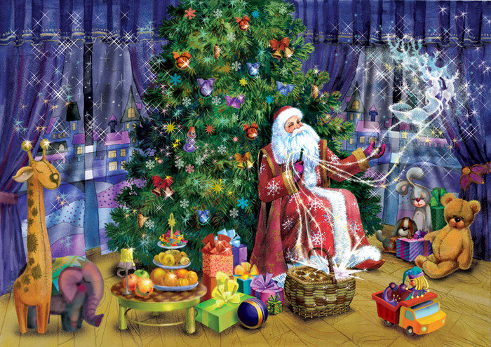 новогоднее волщебство - детская - оригинал