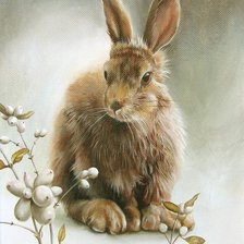 Схема вышивки «Зайчища»