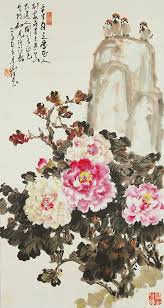 №819068 - цветы, живопись, китай - оригинал