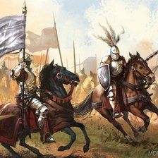 Схема вышивки «Рыцари»