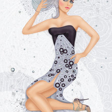 Схема вышивки «гламурная»