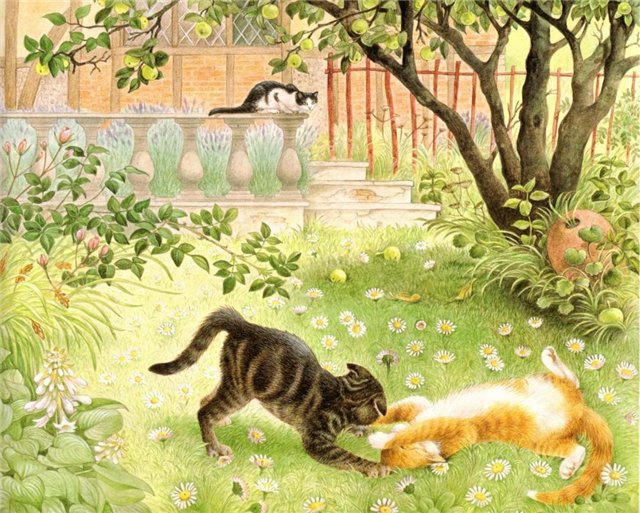 заигрались - коты, котики - оригинал