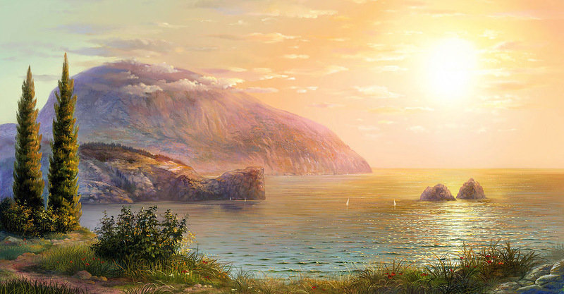 море - живопись, картина - оригинал