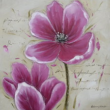 розовый цветок 1 (панно, подушка)