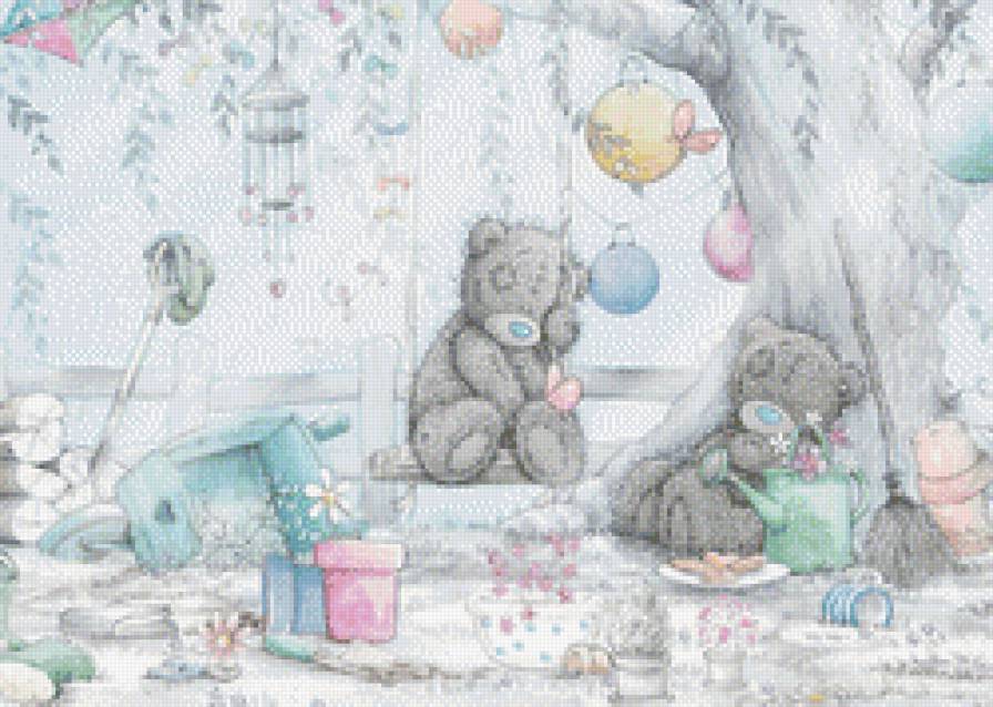 me to you - тедди, мишки, дети, me to you, детское, подушка, картина - предпросмотр