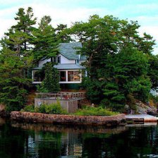 Оригинал схемы вышивки «Island-House-in-Thousand-Islands-Canada» (№822045)