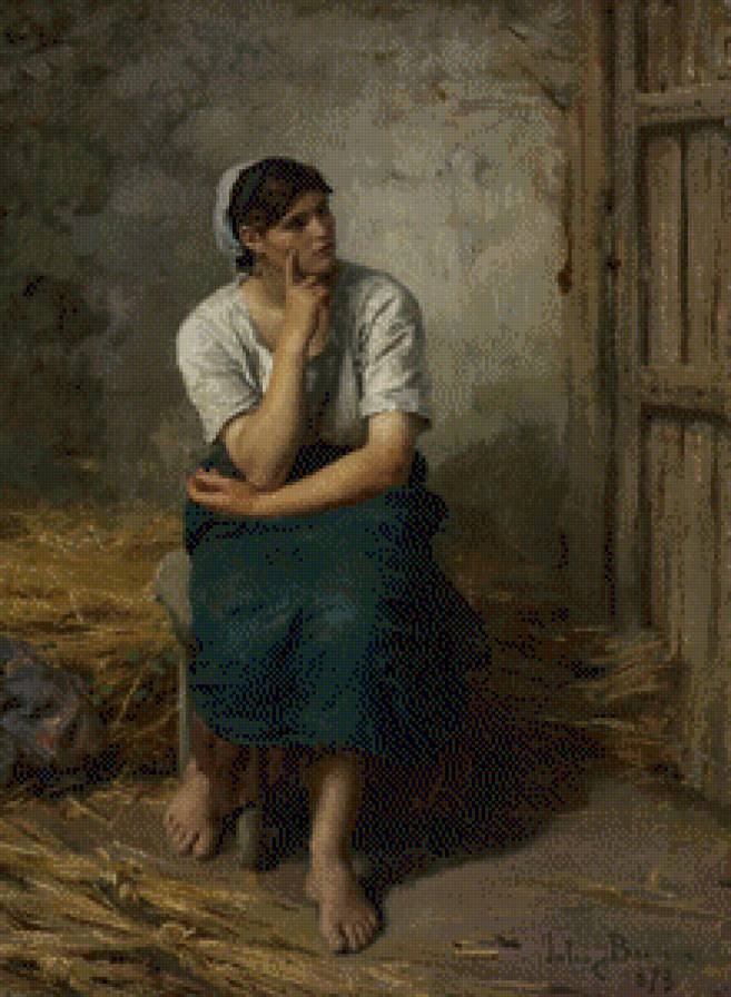 Jules breton french paysamme au repos - предпросмотр