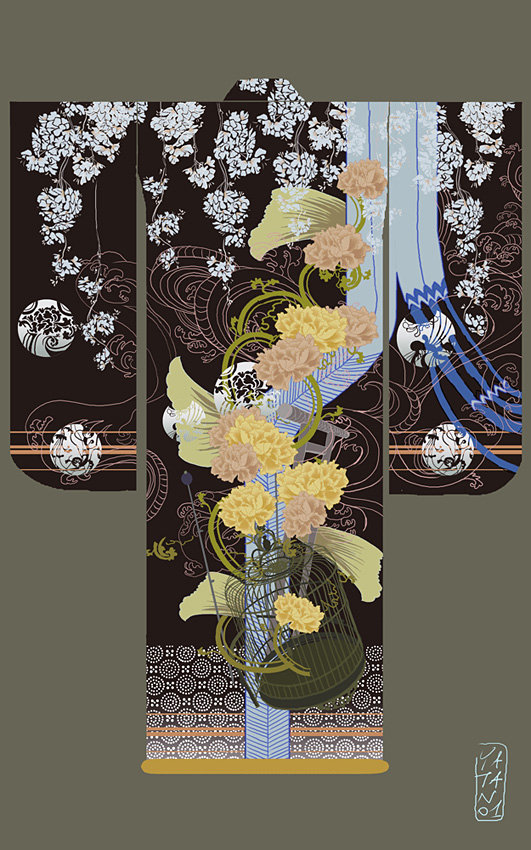 kimono negro - оригинал