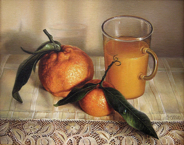 стакан сока - натюрморт - оригинал