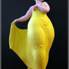 Схема вышивки «la diva de amarillo»