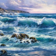 Схема вышивки «mar agitado-ROSI»