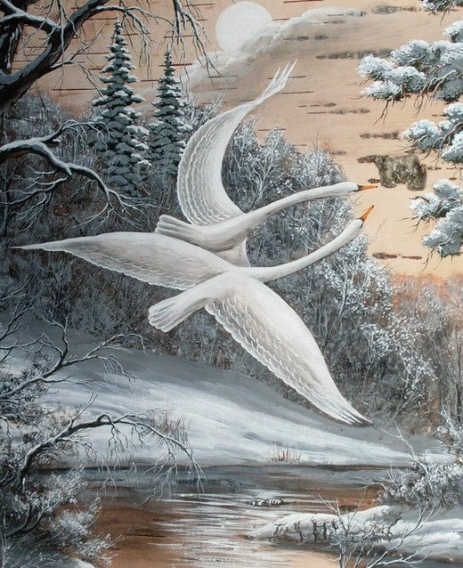 картины на бересте - оригинал