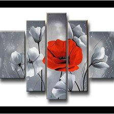 Схема вышивки «маки»