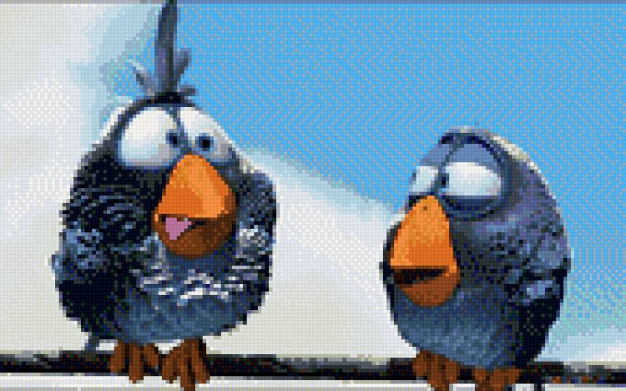 Птички - мультфильмы, птицы - предпросмотр