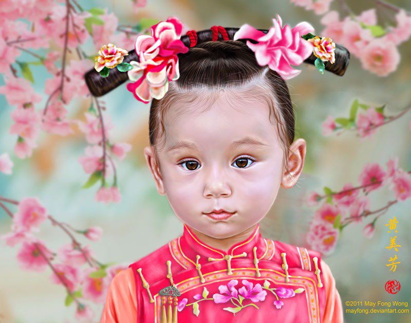 niña china - оригинал