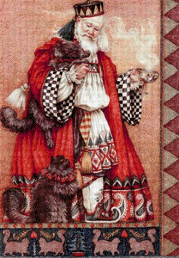 papa noel con gatos - предпросмотр