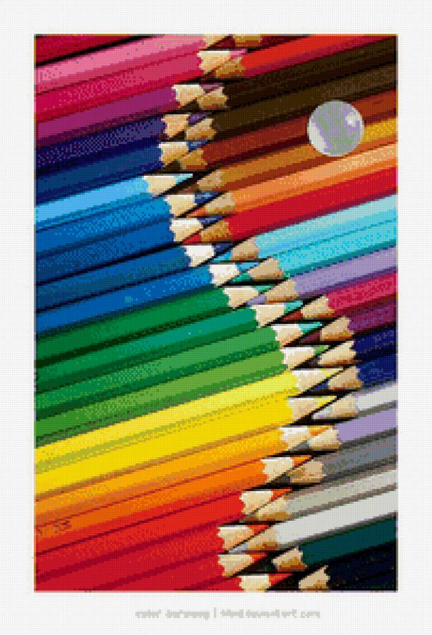 палитра - карандаши, яркая - предпросмотр