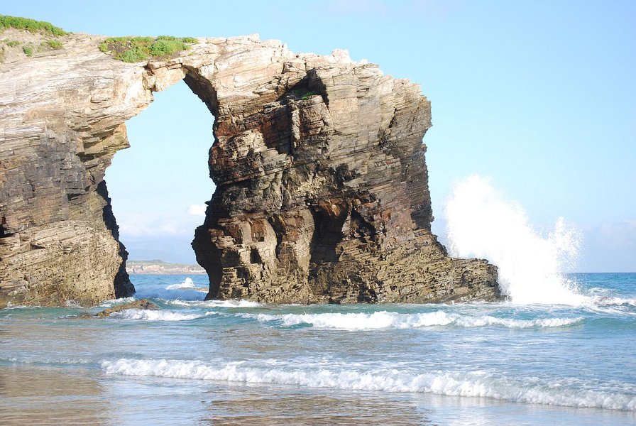 playa de las catedrales arco desde abajo - оригинал