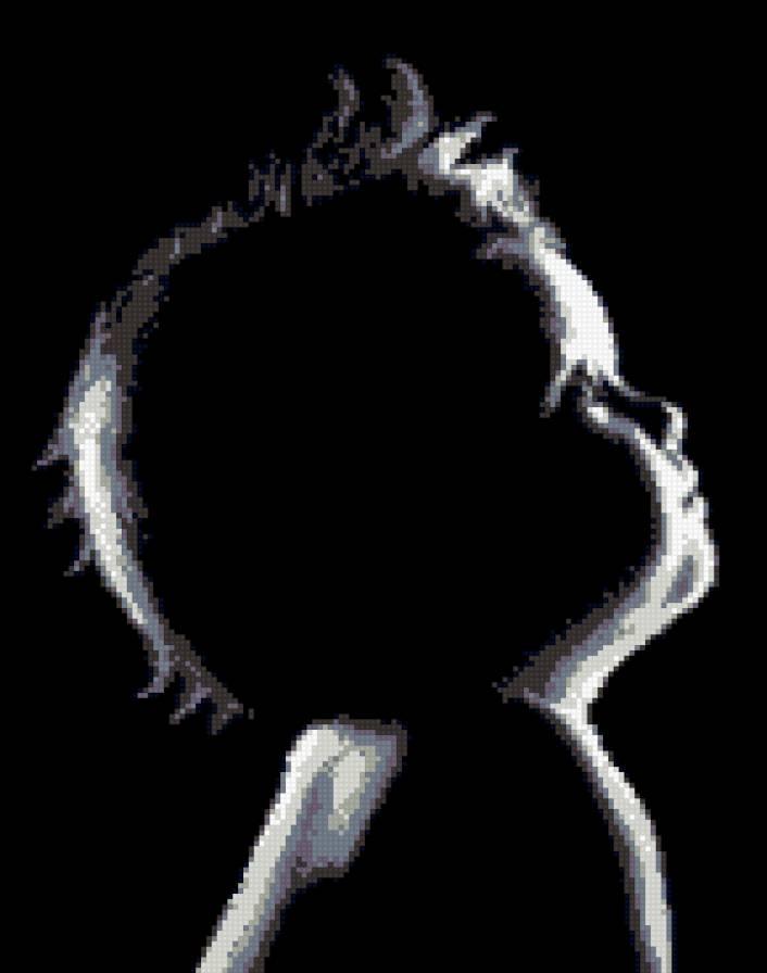 Малыш - черная канва, малыш, пупс - предпросмотр