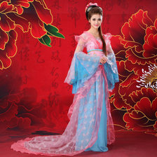 Оригинал схемы вышивки «trajes chinos» (№824170)