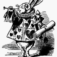 Оригинал схемы вышивки «Алиса в Стране Чудес. Белый Кролик.» (№824560)