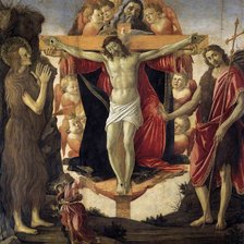 Схема вышивки «Sandro Botticelli - Holy Trinity _Pala della Convertite_ (2)»