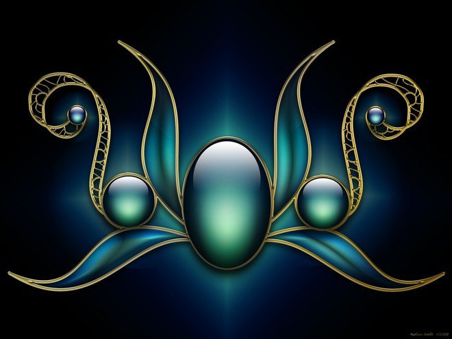 кристалл - узоры, восток, камни - оригинал