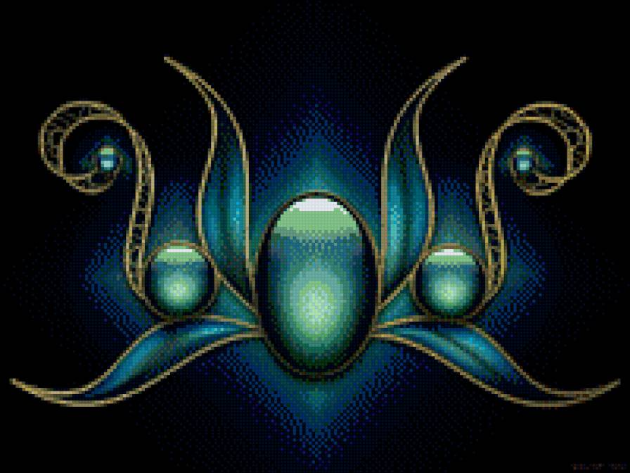 кристалл - камни, узоры, восток - предпросмотр