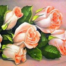 Оригинал схемы вышивки «розы» (№825143)
