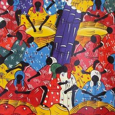 Оригинал схемы вышивки «cuadros-oleo-mujeres-africanas-con-frutas» (№825866)