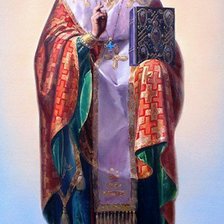 Оригинал схемы вышивки «Икона Святого Николая Чудотворца» (№825958)