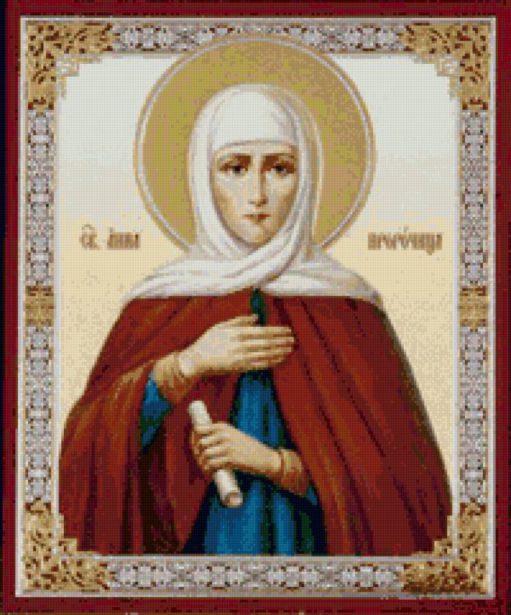 Икона Святой Анны Пророчицы - предпросмотр