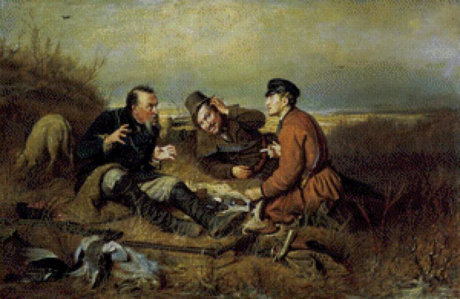 охотники на привале - предпросмотр