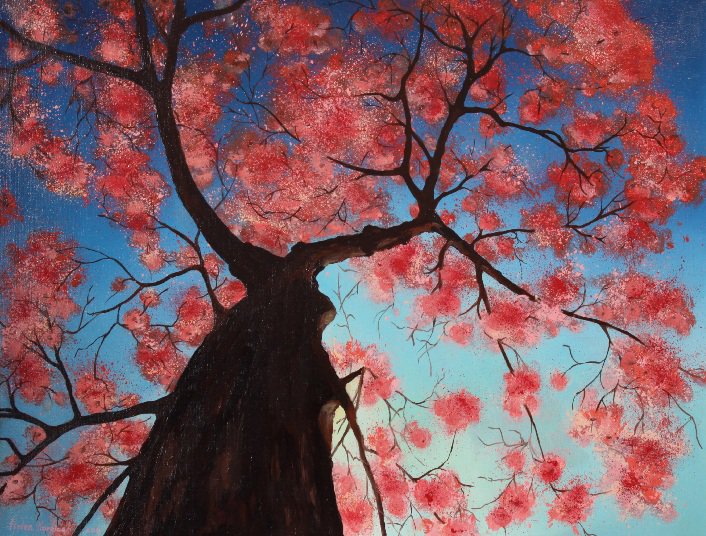 крона осеннего дерева - осень, дерево, времена года, природа - оригинал