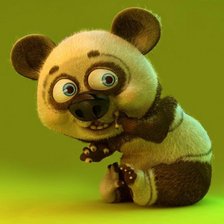 забавный панда