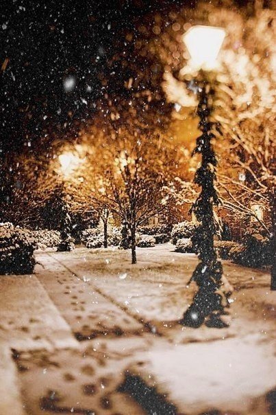 Фонарь - фонарь, зимний пейзаж, улица, зима - оригинал