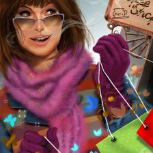 Схема вышивки «праздничная суета»