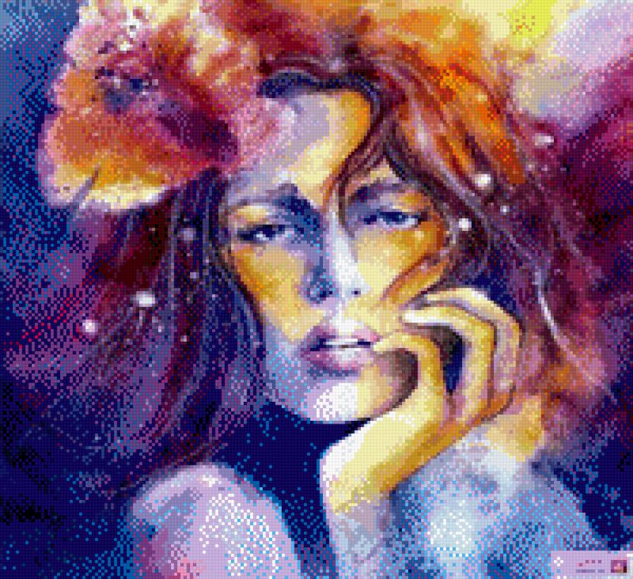 абстракция девушка 3 - предпросмотр