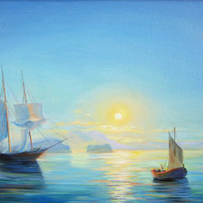 Схема вышивки «спокойное море»