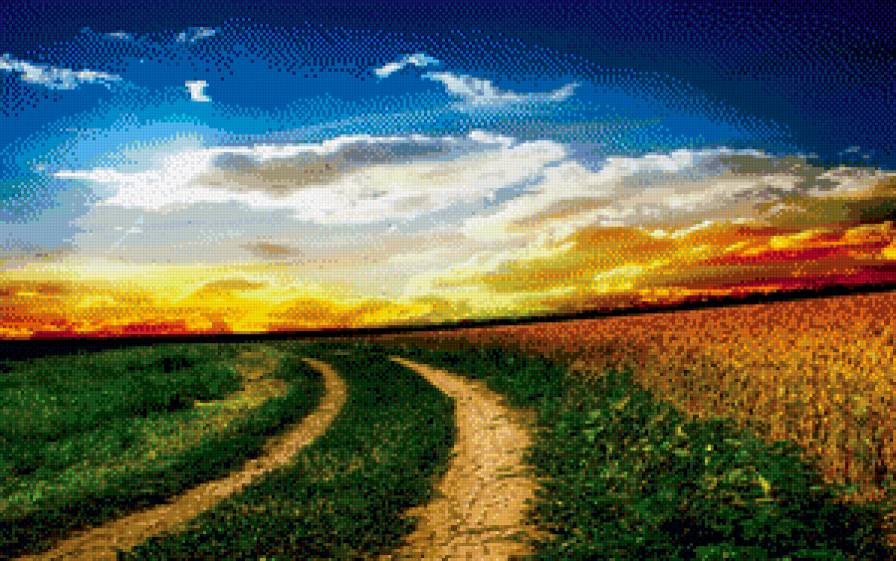 Дорога - дорога, природа - предпросмотр