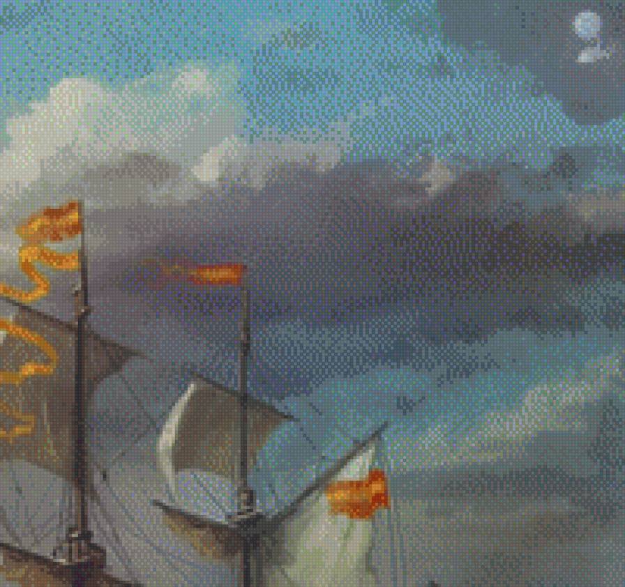 Морской бой (3 из 6) - море, бой, корабли - предпросмотр