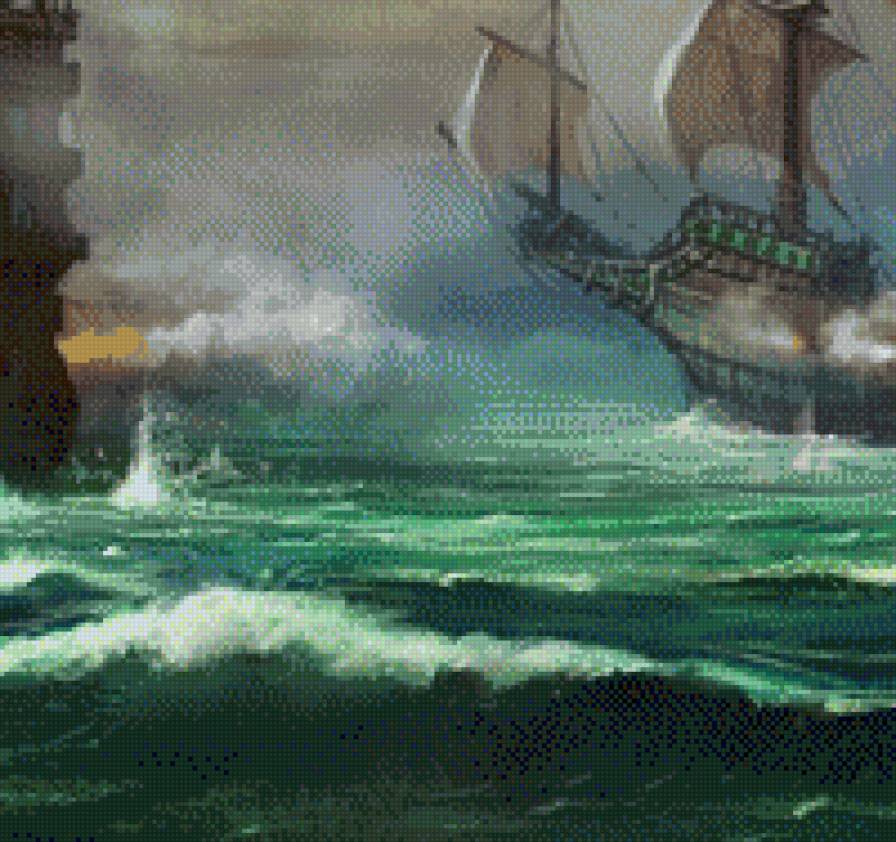Морской бой (5 из 6) - море, бой, корабли - предпросмотр